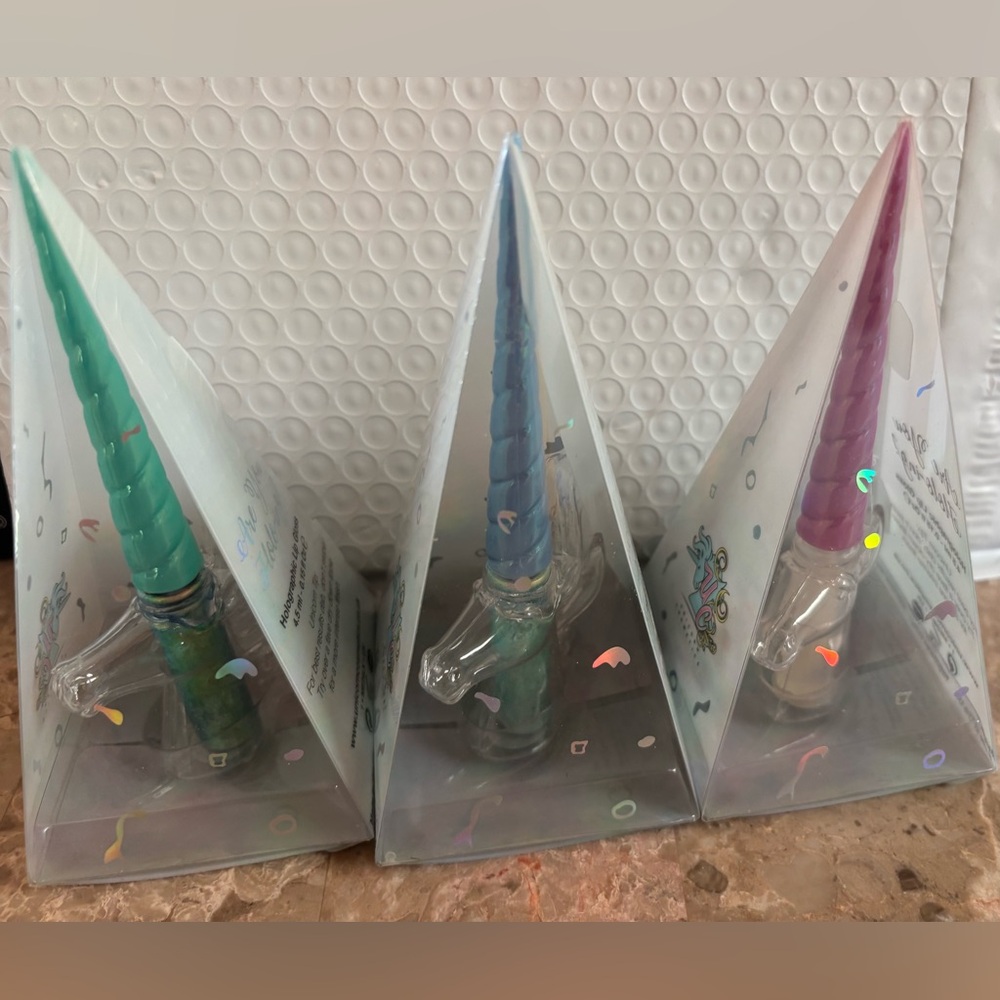 Unicorn Cosmetics Holographic Lip Gloss Set Teal, Blue, Purple 🚨🎉 HOST PICK!! 🎉🚨